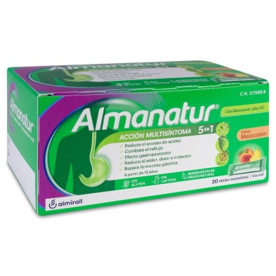 Almanatur Suspension Oral 20 Sticks 15 ml Sabor Melocotón