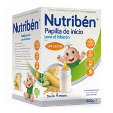 NUTRIBEN INICIO BIBERÓN PAPILLA SIN GLUTEN 600 GR