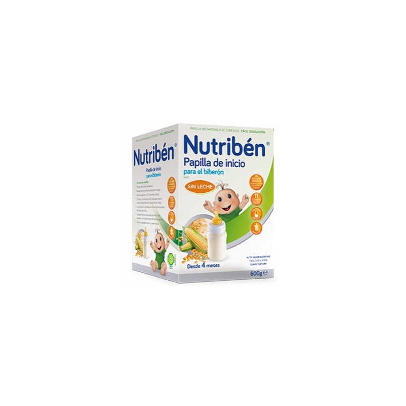 NUTRIBEN INICIO BIBERÓN PAPILLA SIN GLUTEN 600 GR