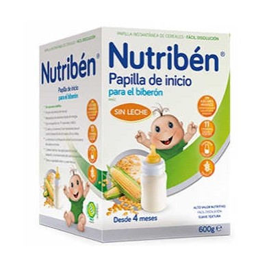 NUTRIBEN INICIO BIBERÓN PAPILLA SIN GLUTEN 600 GR