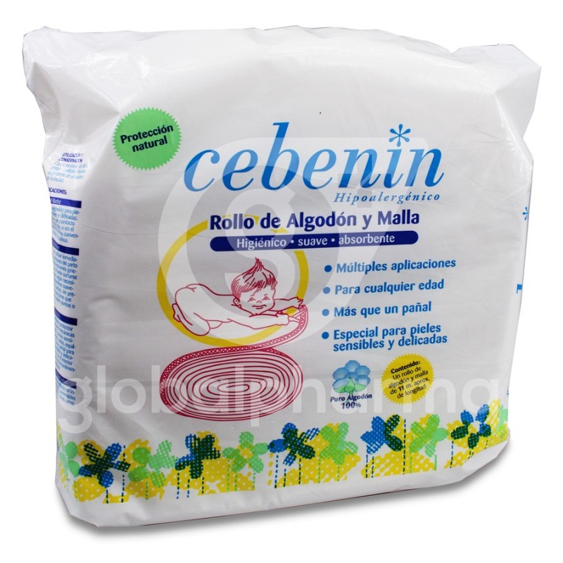 Cebenin Rollo de Algodón y Malla 1 Unidad 11 m