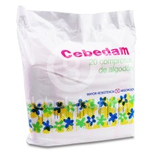 Cebedam Compresas de Algodón 20 Unidades