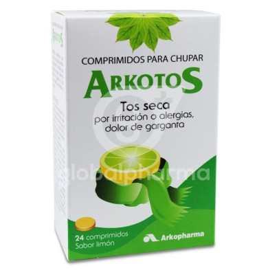 Arkotos Tos Seca 24 Comprimidos Sabor Limón