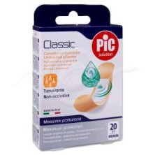 PIC Classic con Bactericida Apósito Adhesivo 20 Unidades 77 mm x 19 mm