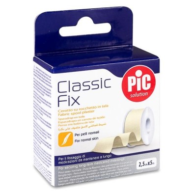 Esparadrapo Pic Classic Fix Tejido 1 Unidad 5 m x 2,25 cm Color Blanco