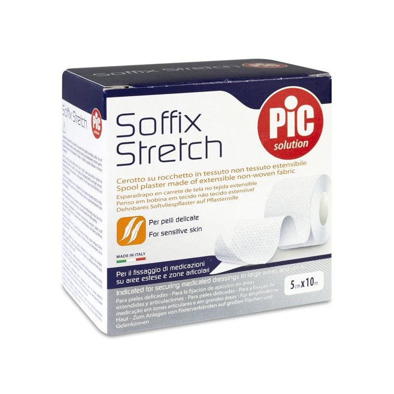 Esparadrapo Pic Soffix Strech Tejido sin Tejer Extensible 1 Unidad 10 m x 5 cm