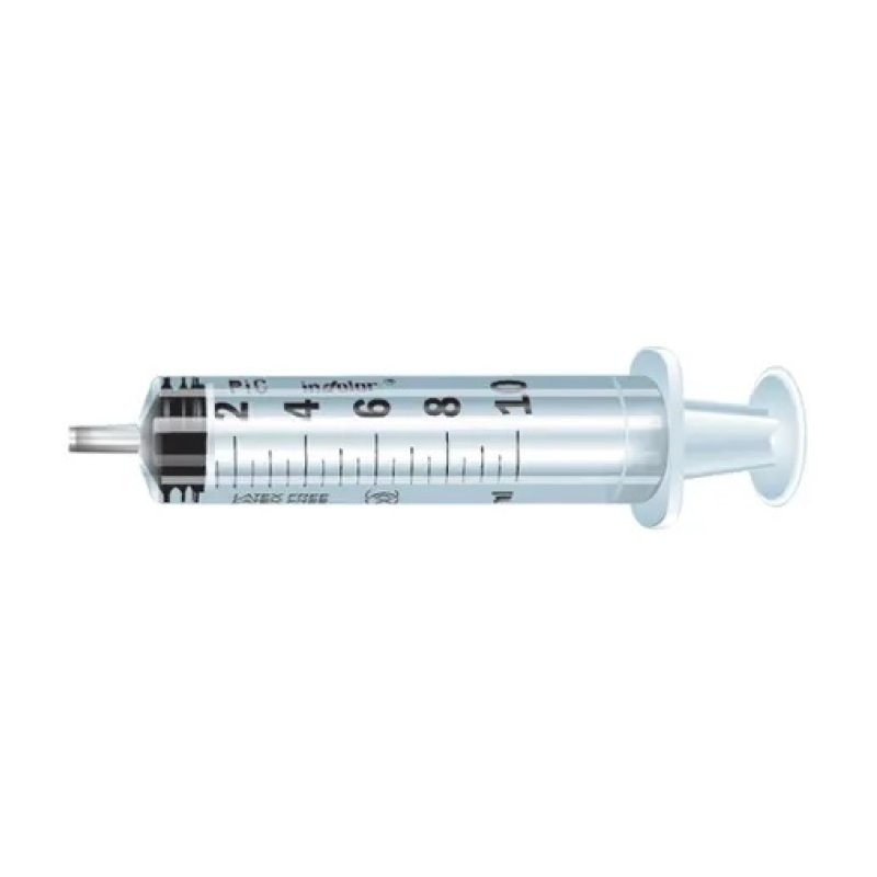 Jeringa S/ Aguja Estéril Pic 100 Unidades 10 ml Luer Central