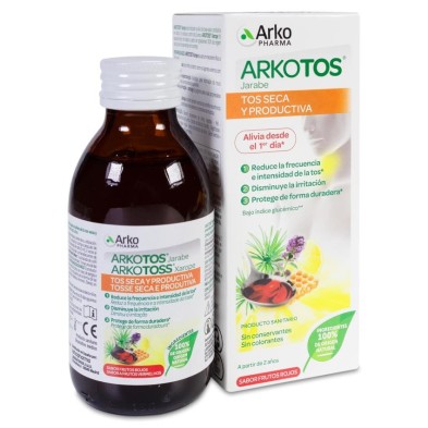 Arkotos Tos Seca y Productiva 1 Envase 140 ml Sabor Frutos Rojos