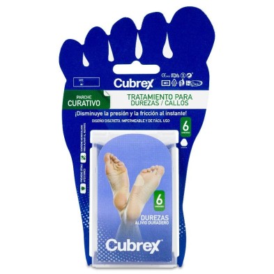 Cubrex Parche Curativo para Tratamiento de Durezas y Callos 6 Unidades