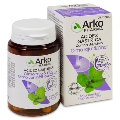 Arkocapsulas Acidez Gastrica Confort Digestivo 40 Cápsulas