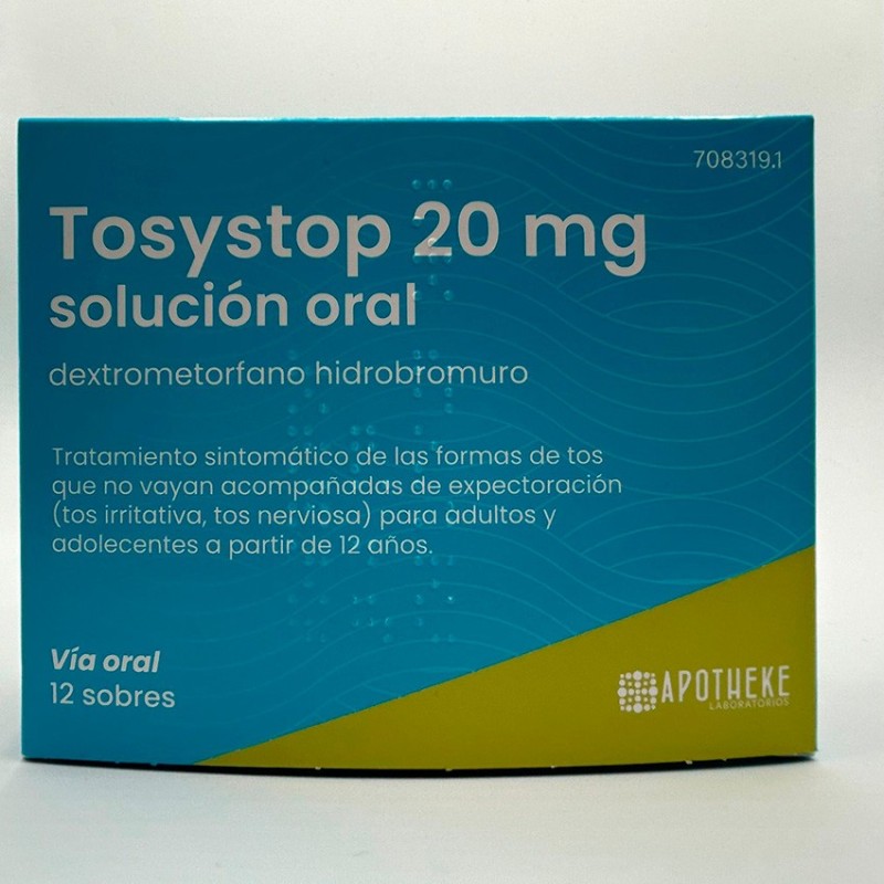 Tosystop 20 mg 12 Sobres Solución Oral 10 ml