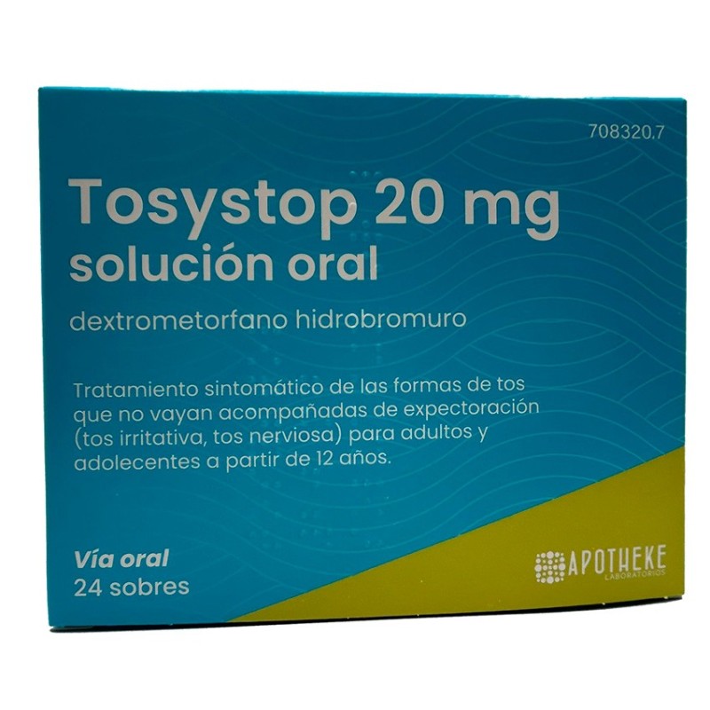 Tosystop 20 mg 24 Sobres Solución Oral