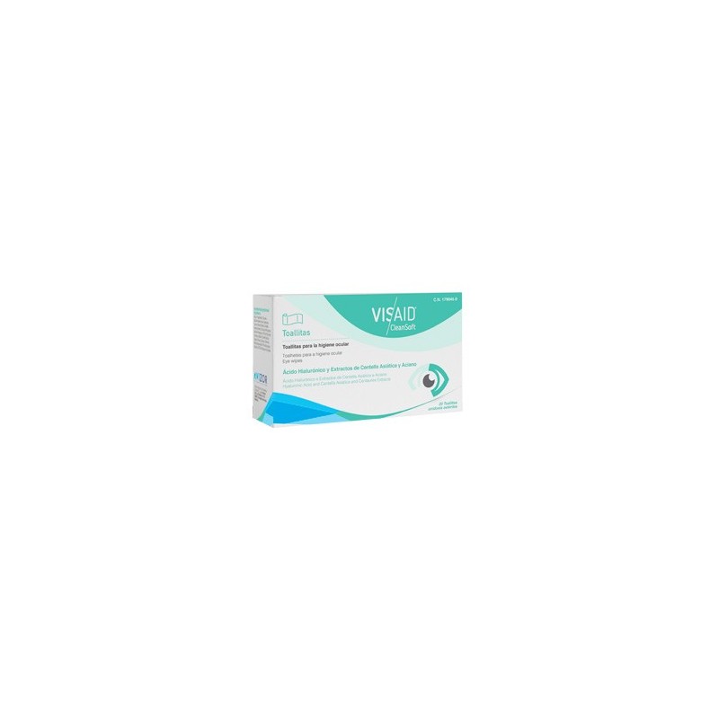 Visaid Clean Soft Toallitas Oftalmicas Estériles 20 Unidades