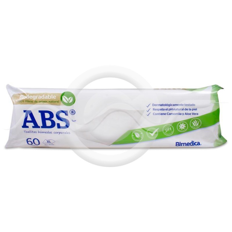 ABS Toallitas Humedas Corporales 60 Unidades 28 x 31 cm