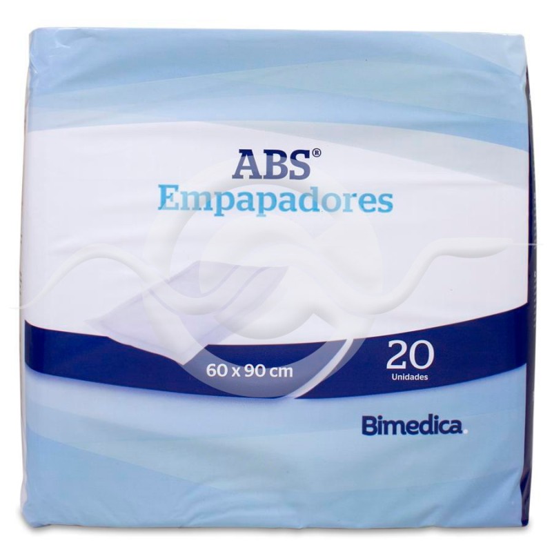 Empapador Desechable Abs 20 Unidades 90 cm x 60 cm