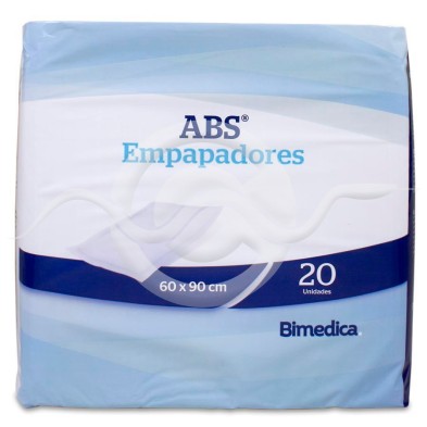 Empapador Desechable Abs 20 Unidades 90 cm x 60 cm
