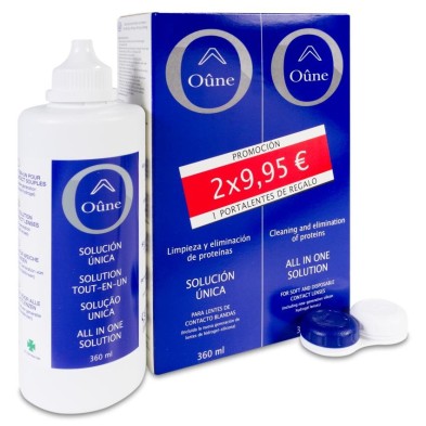 Oûne Solución Única Lentes de Contacto Blandas 2 Envases 360 ml