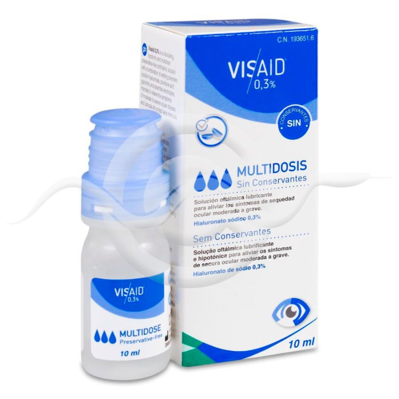 Visaid 0,3% Multidos Pres Free 1 Frasco 10 ml