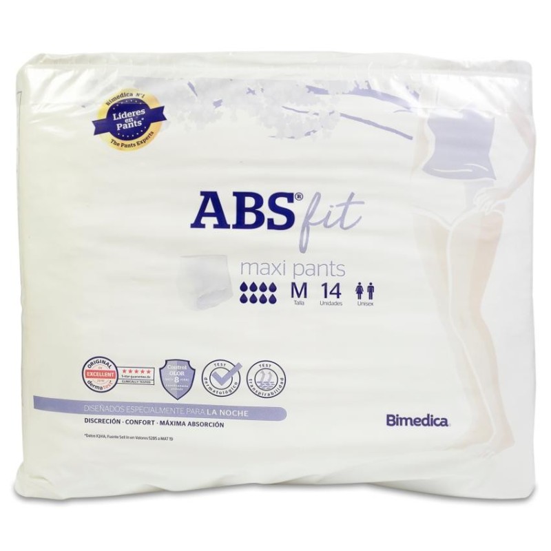 Absorbente Incontinencia Orina Fit Pants Maxi 14 Unidades Talla Mediana