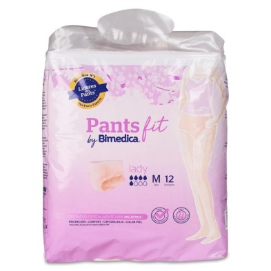 Absorbente Incontinencia Orina Fit Pants Lady 12 Unidades Talla Mediana