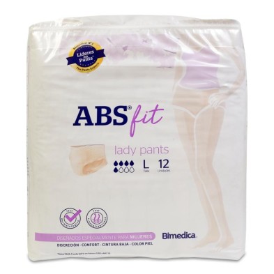 Absorbente Incontinencia Orina Fit Pants Lady 12 Unidades Talla Grande