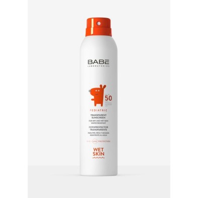 Babe Pediatric Fotoprotector Transparente Wet Skin FPS 50 1 Envase 200 ml