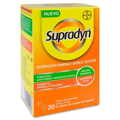 Supradyn Energy Doble Accion 20 Sobres Efervescentes