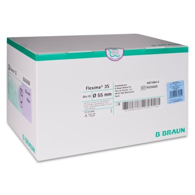 Bolsas Ileostomía Sistema Doble Placa con Cierre Especial Flexima 3s Ileo Maxi Transp 55 mm 30 + 10 Unidades