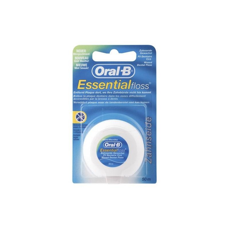 ORAL-B ESSENTIAL FLOSS FLUOR SEDA DENTAL CON CERA