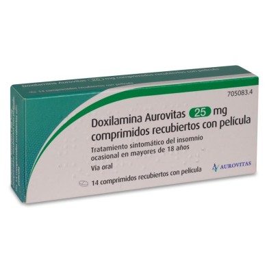 Doxilamina Aurovitas 25 mg 14 Comprimidos Recubiertos