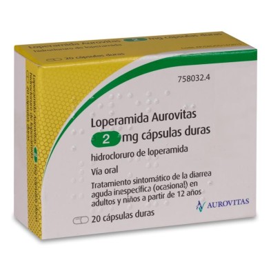 Loperamida Aurovitas 2 mg 20 Cápsulas