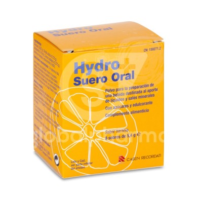 Hydro Suero Oral 8 Sobres 5,4 g Sabor Naranja