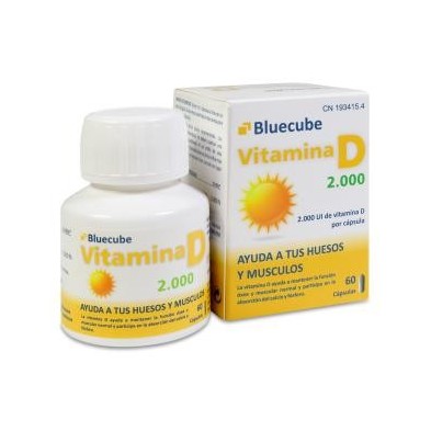 Vitamina D 2000 Bluecube 60 Cápsulas
