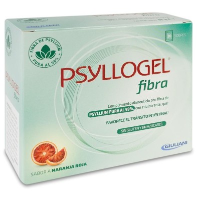 Psyllogel Fibra 20 Sobres 4,3 g Sabor Naranja Roja