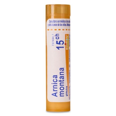 Árnica Montana 15 ch Granulos Boiron Tubos de Glóbulos 4 Gramos Medicamento Homeopático sin Indicaciones Terapéuticas Aprobada