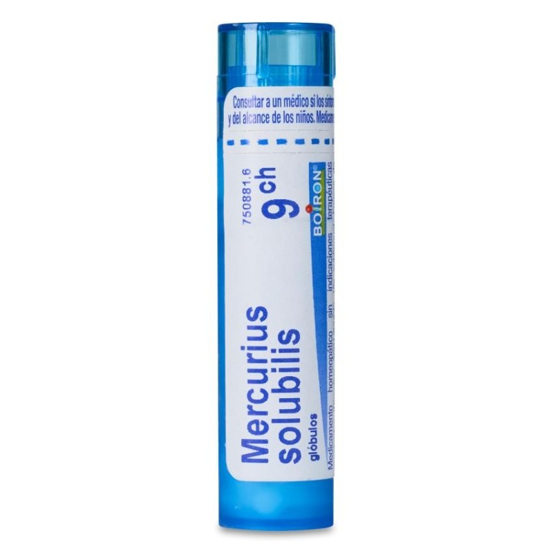 Mercurius Solubilis 9ch Granulos Boiron Tubos de Glóbulos 4 Gramos Medicamento Homeopático sin Indicaciones Terapéuticas Aprobad