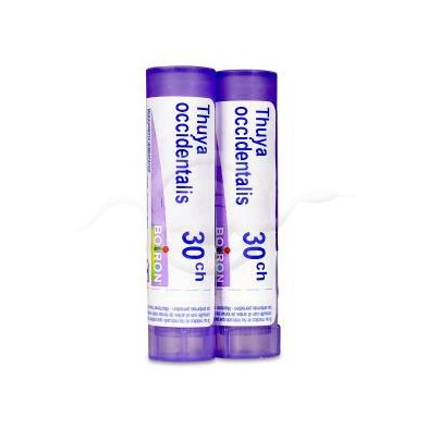 Thuya Occidentalis Dt 30ch Boiron Tubos de Glóbulos 8 Gramos Medicamento Homeopático sin Indicaciones Terapéuticas Aprobada