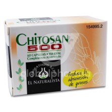 Chitosan 500 el Naturalista 60 Cápsulas