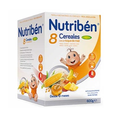 NUTRIBEN 8 CEREALES Y MIEL 4 FRUTAS 600 GR