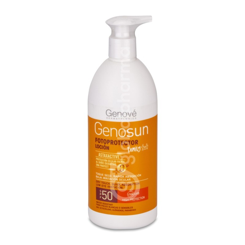 Genosun Loción Corporal Protector Solar Family FPS 50+ 1 Envase 400 ml