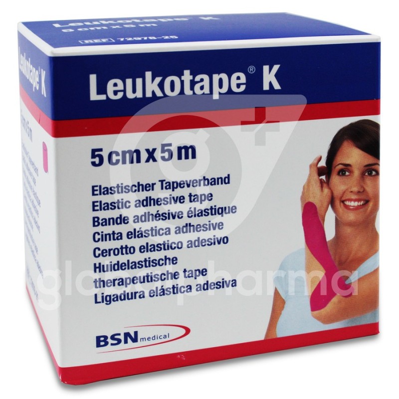 Leukotape k Vendaje Neuromuscular Tecnica Vnm 1 Unidad 5 m x 5 cm Color Rosa