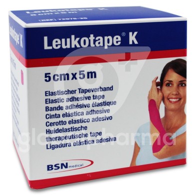 Leukotape k Vendaje Neuromuscular Tecnica Vnm 1 Unidad 5 m x 5 cm Color Rosa
