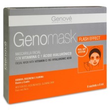 Genomask Mascarilla Vitamina C y Ácido Hialurónico 6 Sachet 8 ml