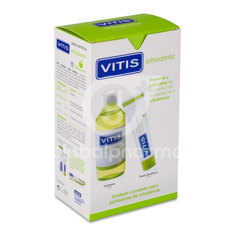 Vitis Orthodontic Pasta Dentífrica y Colutorio Pack