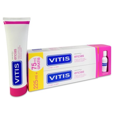 Vitis Encías Pasta Dentífrica + Colutorio 2 Envases 150 ml + 1 Envase 30 ml