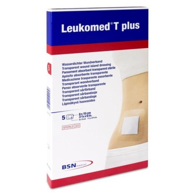 Apósito Estéril Adhesivo Leukomed T Plus 5 Unidades 15 x 8 cm