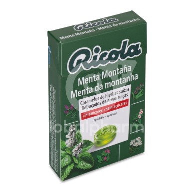 Ricola Caramelos sin Azúcar 1 Envase 50 g Sabor Menta Montaña