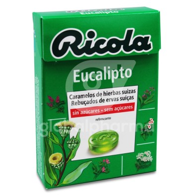 Ricola Caramelos sin Azúcar 1 Envase 50 g Sabor Eucaliptus