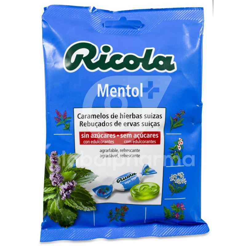 Ricola Caramelos sin Azúcar 1 Bolsa 70 g Sabor Mentol