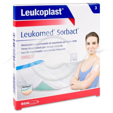 Apósito Estéril Adhesivo Leukomed Sorbact 3 Unidades 10 x 8 cm